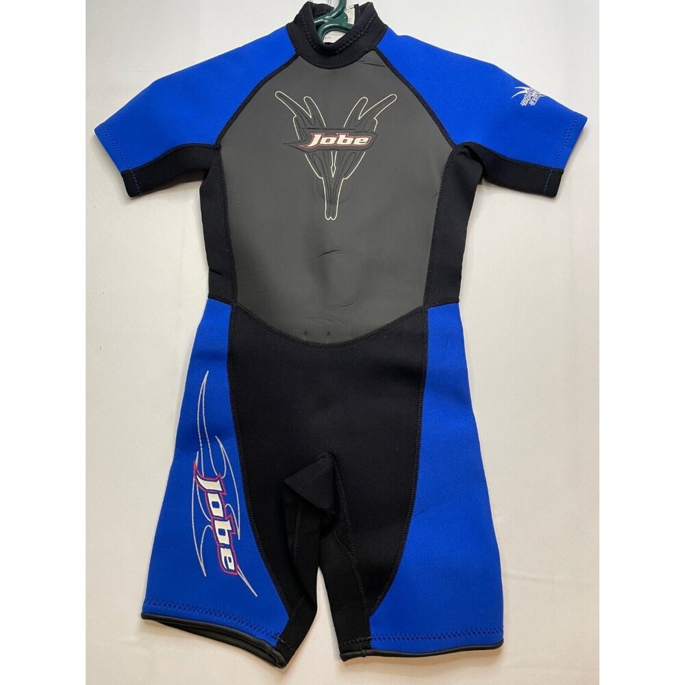 JOBE Wetsuit youth 10 power stretch flat stitch scuba blue black gray